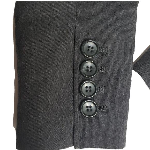 Studio 400 Charcoal Gray Princess Cut Sweet Suit Jacket Size 0 XS - Picture 5 of 6